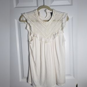 Mossimo Mock Neck Short Sleeve Blouse